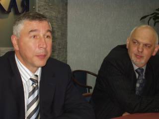 Боярсков со своим пресс-секретарем