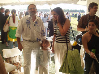 Марат Гельман с женой Юлей и дочерью